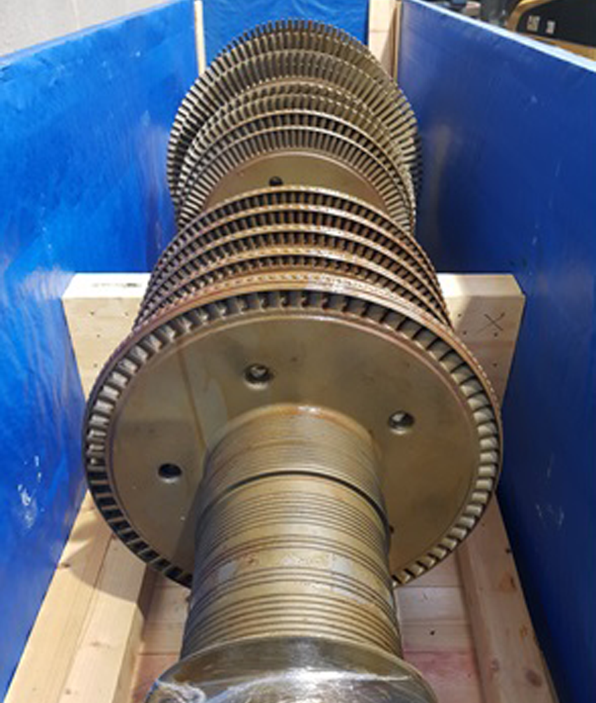 Rotor in crate 