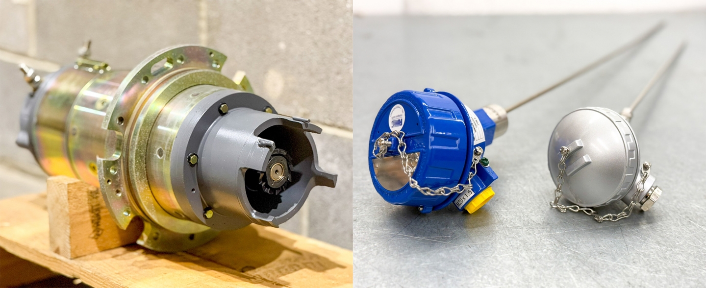 TA starter motor and EAS1 thermocouples